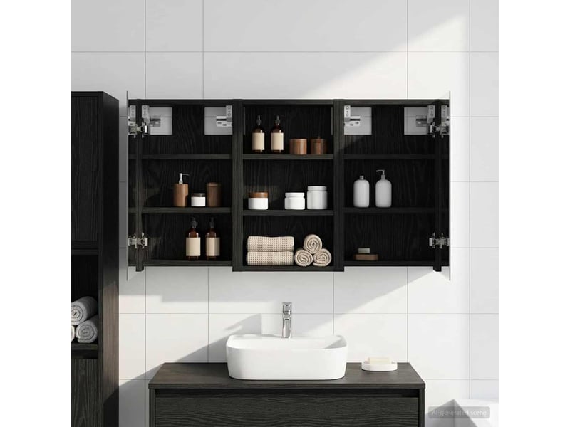  Ensemble de meubles de salle de bain 3 pcs 90x10.5x50 cm shl8945  - Conforama D