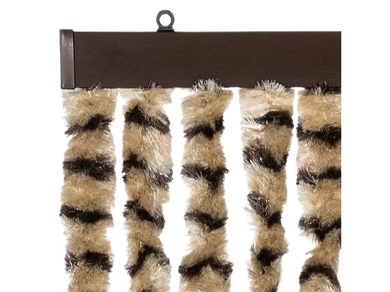  Rideau anti-mouches, moustiquaire beige et marron 90x200 cm chenille cf43501  - Conforama D