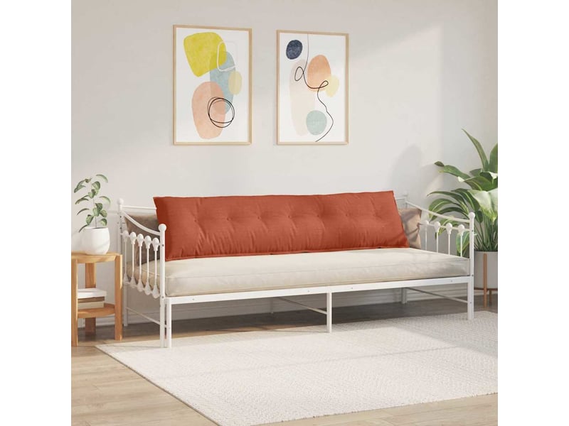  Coussin de dos, coussin de dossier rouge orange 200 x 50 cm tissu en velours côtelé cf55013  - Conforama D