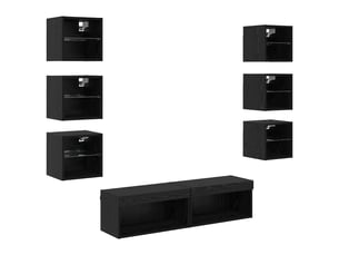 Meuble tv coloris noir 30 cm <strong></strong> <strong></strong>