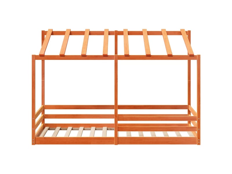  Lit pour enfants - lit jeune sans matelas  marron 90x200 cm pin massif  - Conforama D