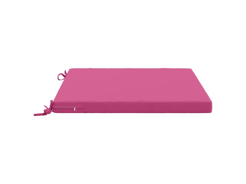 Lot de 4 coussins de siège, coussins d'assise soest 100 % polyester rose cf60476 - Conforama D