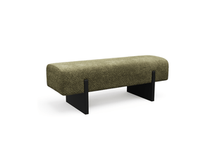 Banc en tissu bouclette vert vintage vog