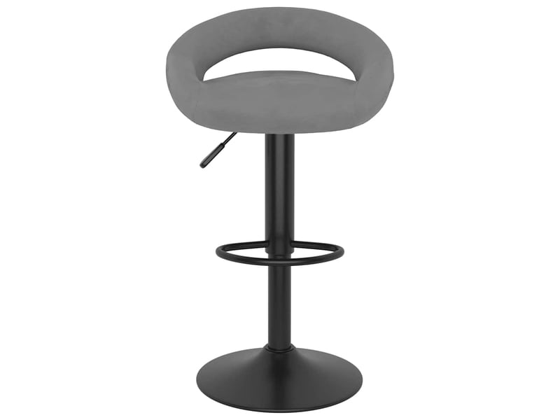  Lot de 2 tabouret de bar, chaise de bar gris clair velours shl50079  - Conforama D