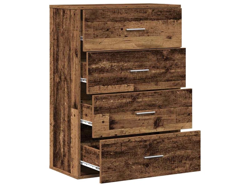  Buffet - bahut - meuble de rangement bois ancien 60 x 31 x 84 cm bois d'ingénierie  - Conforama E