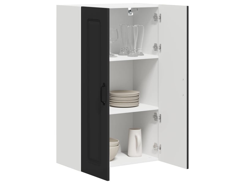  Meuble mural de cuisine | armoire de cuisine noir 60x31x100cm shl4590  - Conforama C