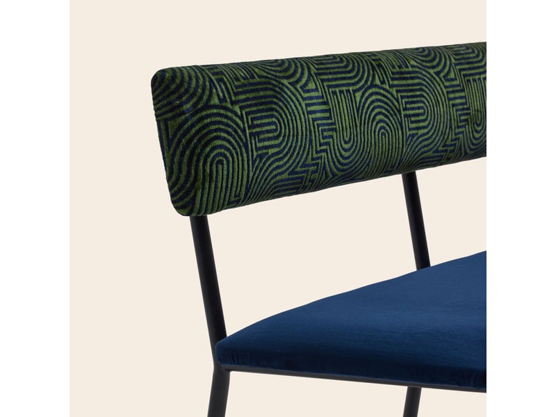  Banc en motif graphique en chenille et velours uni ysabeau 24591 - Conforama D