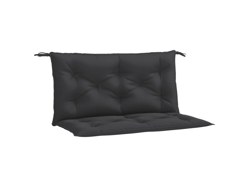  Lot de 2 coussins de banc jardin, coussins d'assise noir 100x50x7 cm tissu oxford cf58730  - Conforama A