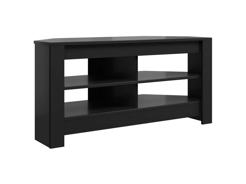  Meuble tv - banc tv - meuble de rangement d'angle 102 x 40,5 x 45 cm noir bois d'ingénierie  - Conforama A