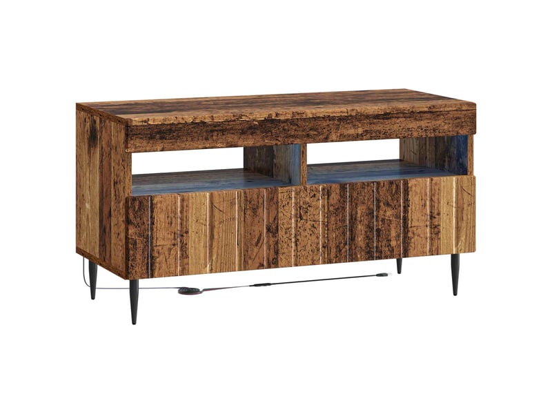 Ensemble de 3 meubles tv led zwolle bois ancien - Conforama E