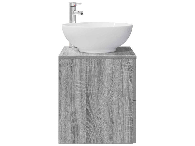  Vanité de lavabo mural, meuble de rangement sonoma gris 49.5x44.5x66.5 cm  - Conforama D