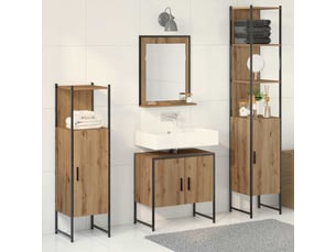 Ensemble de mobilier de salle de bain 4 pc marron cf64524