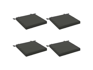 Lot de 4 coussins de siège, coussins d'assise soest 100 % polyester cf60203