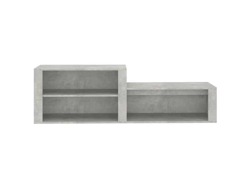  Meuble à chaussure, armoire à chaussures gris béton 150x35x45 cm bois d'ingénierie  - Conforama E