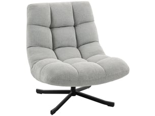 Fauteuil fixe pivotant Tissu gris