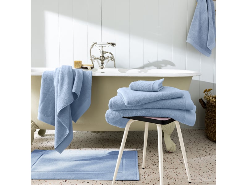  Pack complet 10 pièces softy salle de bain 100 % coton zero twist – 600 gm²  - Conforama A