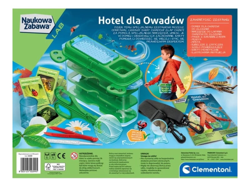  Coffret scientifique clementoni 50399 science  and  jeu - hôtel à insectes 8005125503995 - Conforama B
