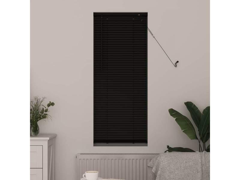  Store vénitien, store de fenêtre noir 150 x 50 cm 25 mm pvc cf48104  - Conforama C