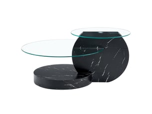 Table basse rectangulaire coloris transparent <strong>ATELIER CONFORTIEL</strong> <strong></strong> - 69.9 cmx89.9 cm
