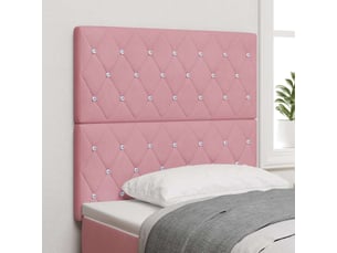 Tete de lit A poser largeur 100 cm   rose