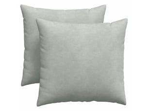 Lot de 2 coussins de canapé, coussins décoratifs gris clair 45 x 45 cm cf59065