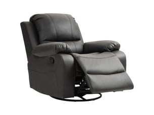 Fauteuil relax manuel  <strong>PANGIVO</strong> Tissu noir