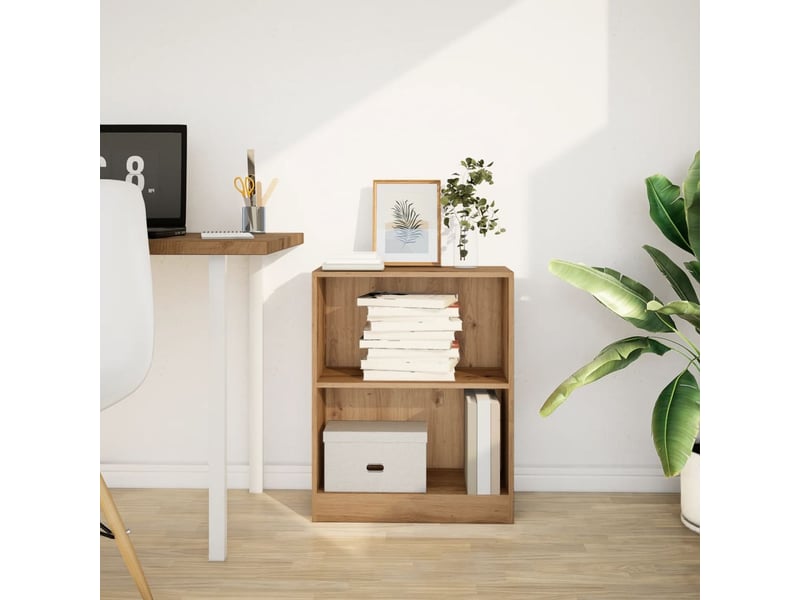  Bibliothèque, étagère de rangement chêne artisanal 60x24x76 cm bois d'ingénierie  - Conforama C