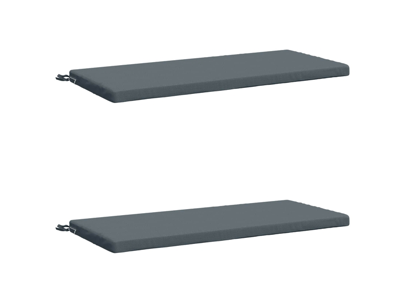  Lot de 2 coussins de banc, coussins d'assise soest 100 % polyester bleu cf57068  - Conforama A