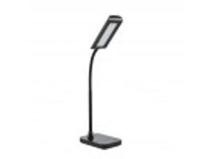Fabrilamp oliver lampe de bureau led noire 5 w 375 lm 6000 k, flexible, tactile, 3 intensités