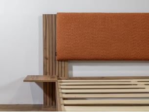 Lit 2 places 160x200 cm BOBOCHIC  LIOR coloris orange