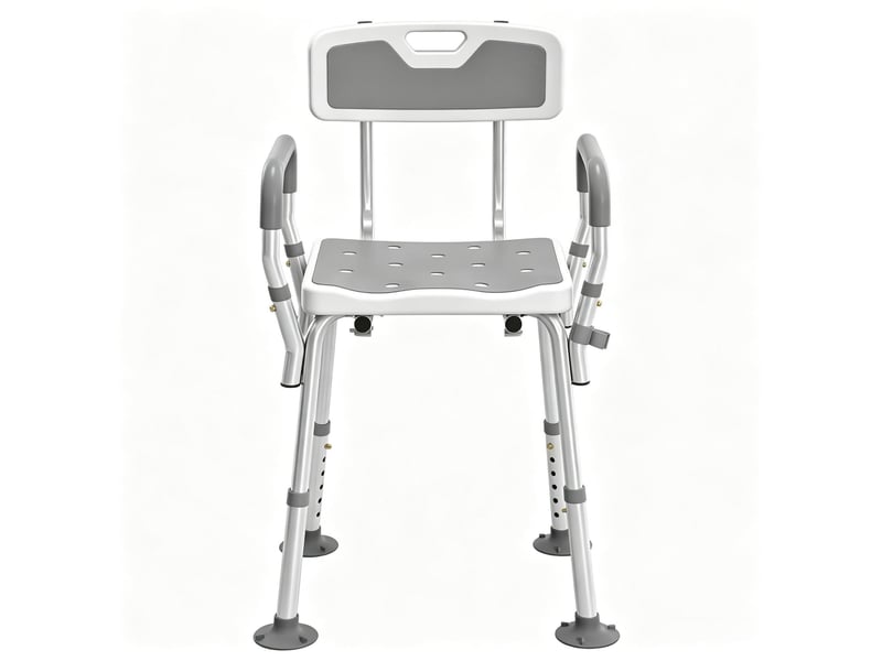  Chaise de douche réglable grise  - Conforama A