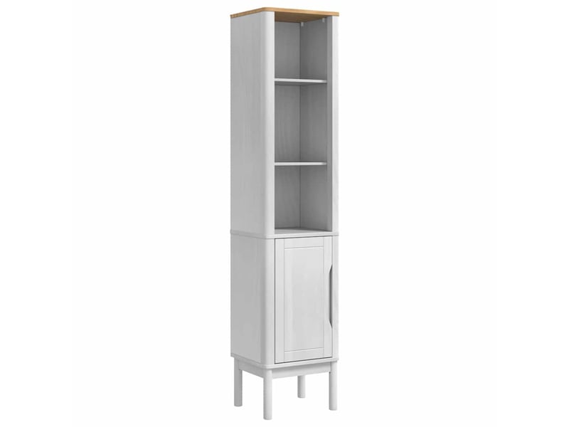  Meuble de salle de bain, armoire salle de bain haut floro blanc 35 x 30 x 160 cm cf65450  - Conforama A