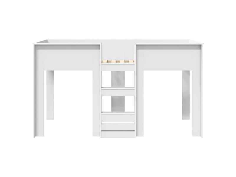 Lit superposé pour enfants - lit jeune blanc 100 x 200 cm bois d'ingénierie  - Conforama E