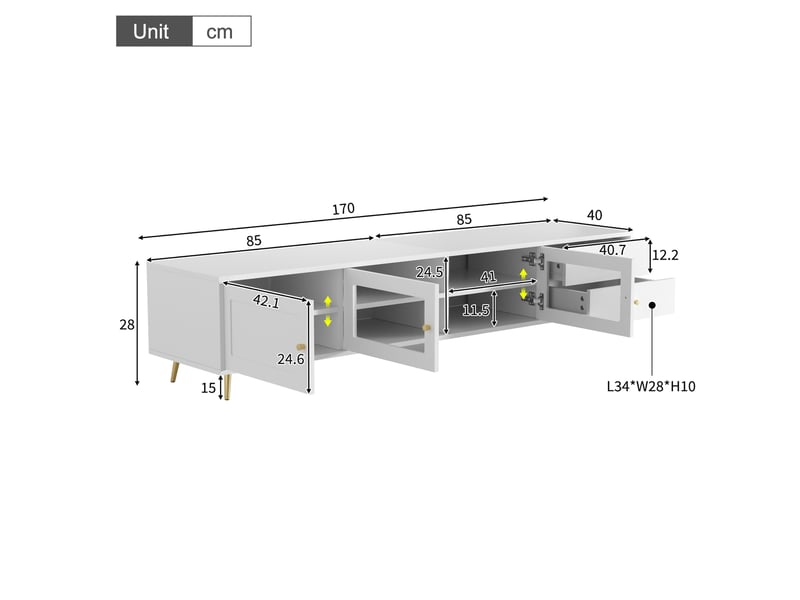  Lit en métal 90x200 cm avec tête de lit de rangement, éclairage led, bureau et tiroirs, lit multifonction  - Conforama C