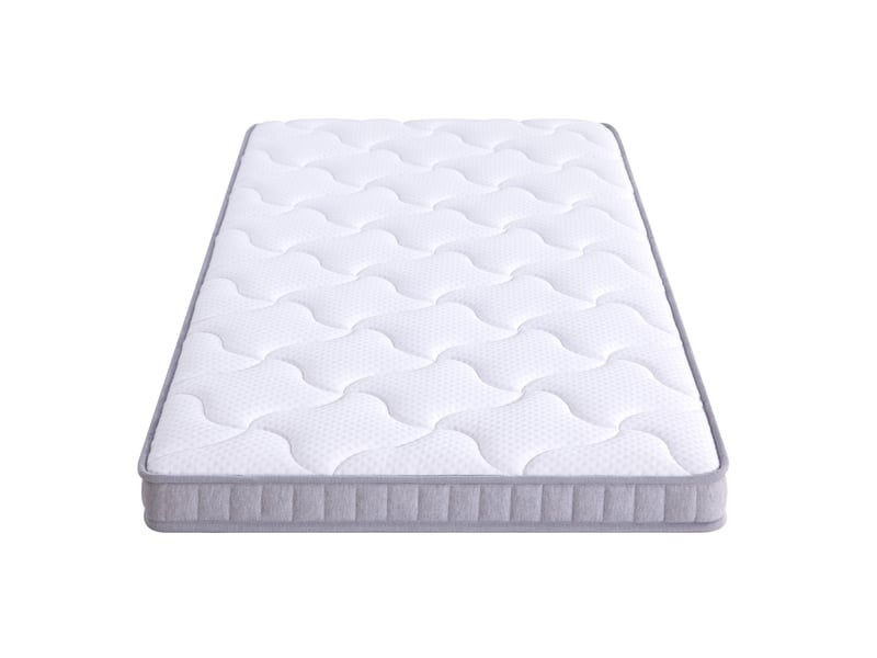  Matelas 7 zones à ressorts ensachés 90x190x10 cm blanc, mousse et ressorts, fermeté h3, pour canapé-lit  - Conforama A