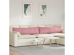 Lot de 2 coussins de canapé, coussins décoratifs rose 145 x 40 cm cf59145