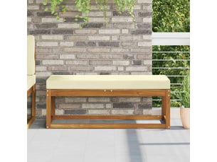 Coussin de siège, coussin d'assise d'extérieur 100 % polyester crème cf55805