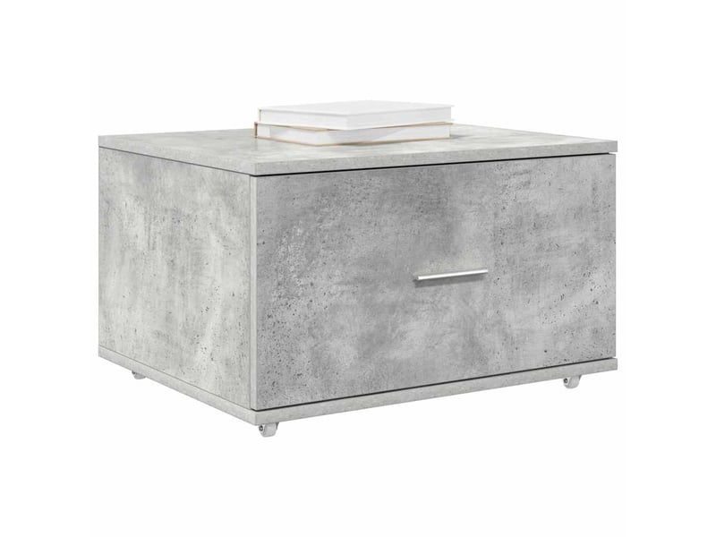  Armoire de rangement bureau, armoire à tiroirs 55 x 45 x 31 cm gris béton  - Conforama C