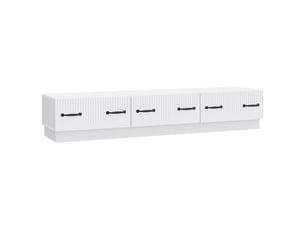 Meuble tv coloris blanc 147 cm <strong></strong>  <strong></strong>