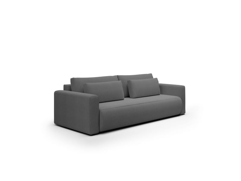  Canapé convertible 4 places welly gris  - Conforama A