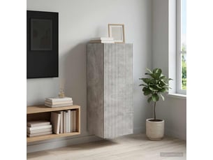 Armoire <strong></strong> <strong></strong> coloris argenté largeur 33 cm