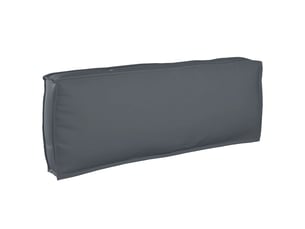 Coussin d'assise, coussin pour chaisecanapé tissu oxford anthracite 120 x 40 x 12 cm cf56638