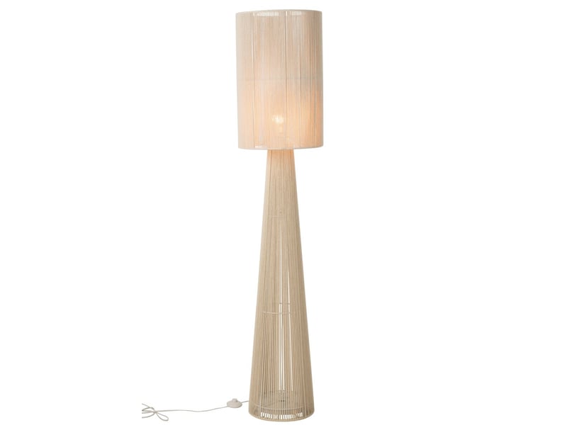  Lampadaire design corde tova 170cm beige  - Conforama B