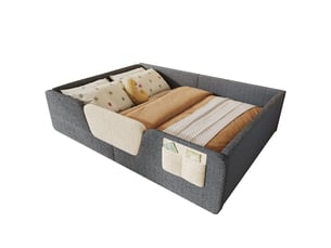 Lit 2 places 140x190 cm Bliss Lite coloris gris