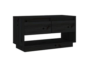Meuble tv coloris noir 74 cm <strong></strong>  <strong></strong>