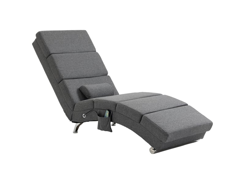  Fauteuil relax massant électrique, fauteuil à dossier haut avec 5 modes, pliable avec coussin pour salon et lecture  - Conforama A