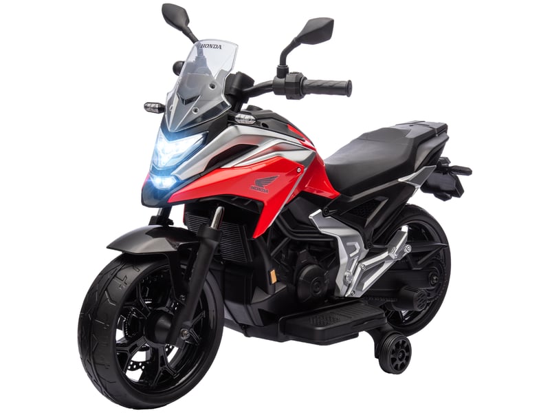  Moto électrique pour enfants, honda, 3 kmh, musique et lumières, 3-6 ans, jusqu'à 30 kg, rouge  - Conforama B