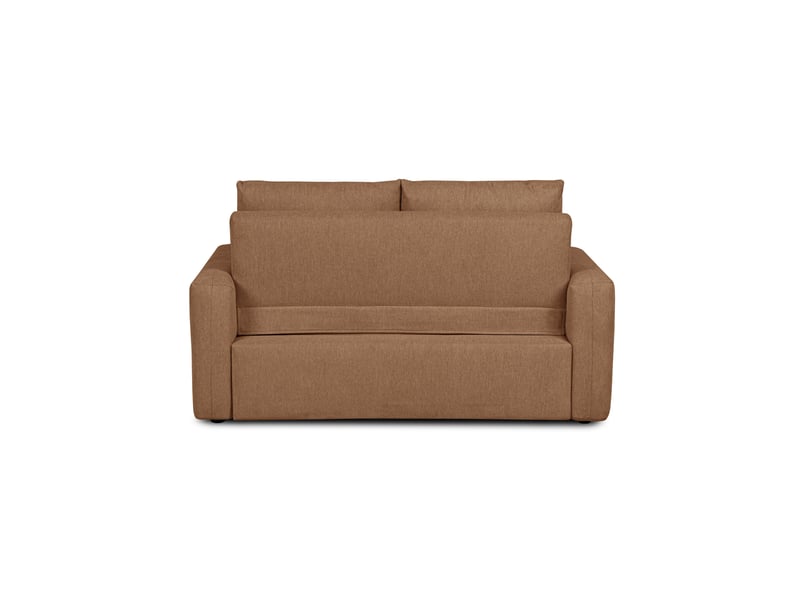  Canape droit convertible orange 2 places  - Conforama D