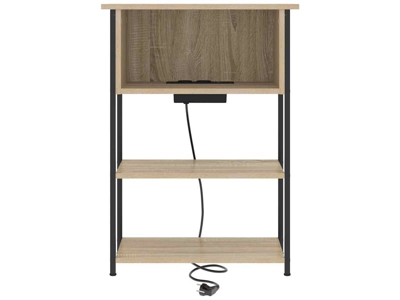  Table de chevet - cabinet de chevet - table de nuit chêne sonoma 55 x 31 x 76 cm  - Conforama D