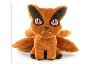 Peluche naruto kurama kyubi 24 cm noir